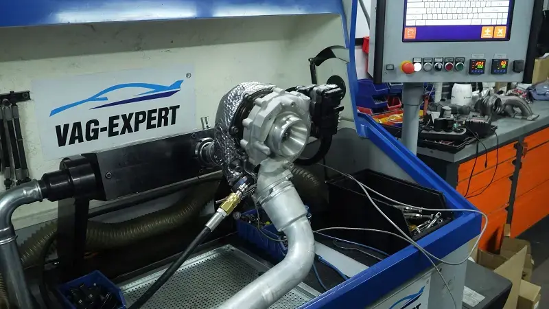 Test turbosprężarki z silnika CRT